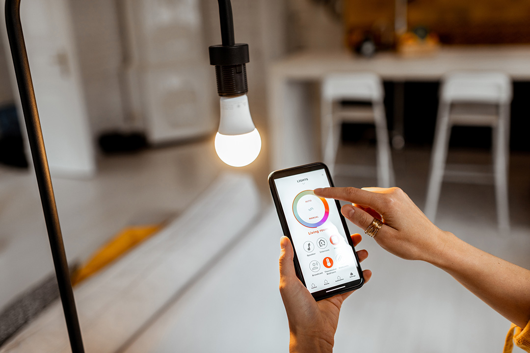 La tecnologia led permette la gestione smart dell'illuminazione e risparmio
